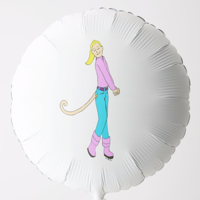 girl with a tail balloon (Front)