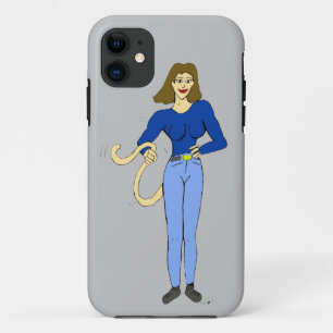 girl with a tail iPhone 11 case