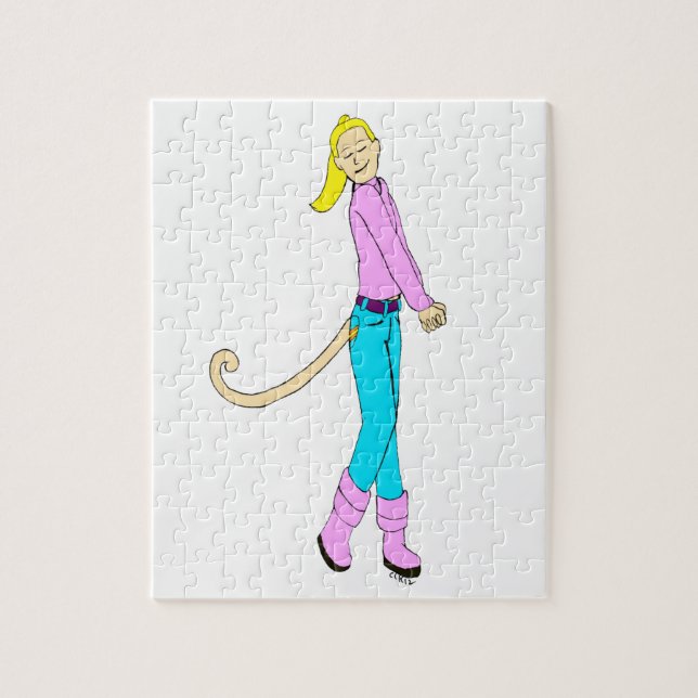 girl with a tail jigsaw puzzle (Vertical)