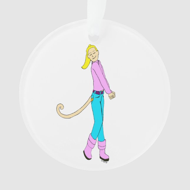 girl with a tail    ornament (Front)