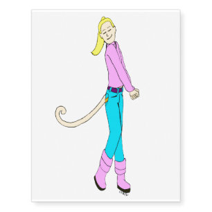 girl with a tail temporary tattoos
