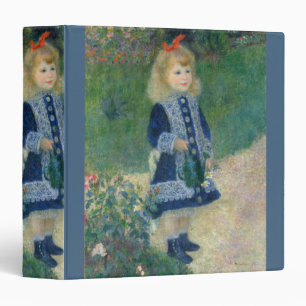 Girl with a Watering Can by Pierre-Auguste Renoir 3 Ring Binder