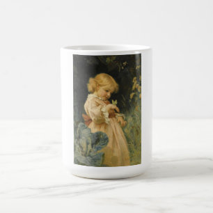 Girl with a Yellow Butterfly (by Frederick Morgan) Coffee Mug