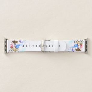Girl with Bike Apple Watch Band