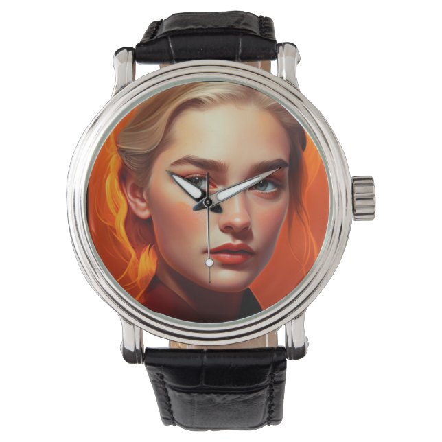 Girl with blue eyes watch (Front)
