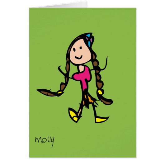 Girl with Braids Cards (Front)