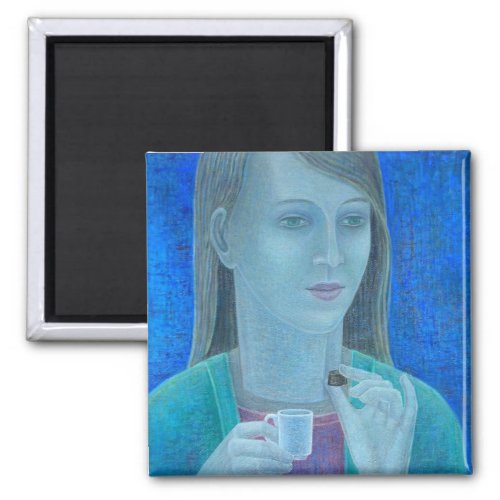 Girl with Chocolate 2011 Magnet