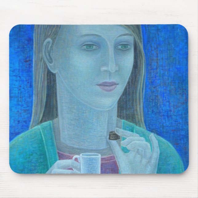 Girl with Chocolate 2011 Mouse Pad (Front)