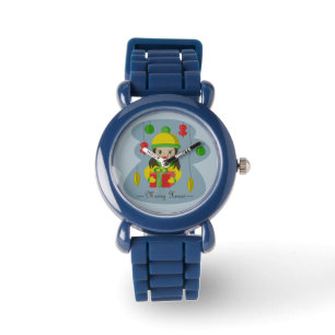 Girl with Christmas gift box  Watch