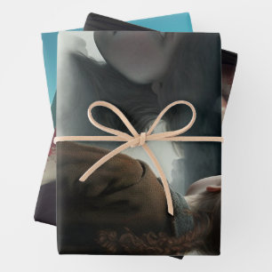 Girl with Clouds Wrapping Paper Sheets