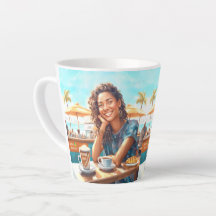 Girl with coffee break