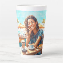 Girl with coffee break