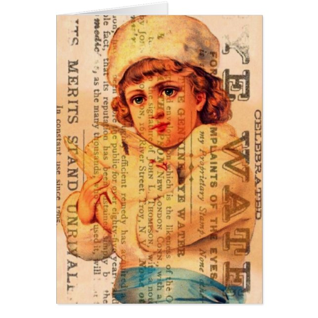 Girl With Dove Advertisement Digital Art Cards (Front)