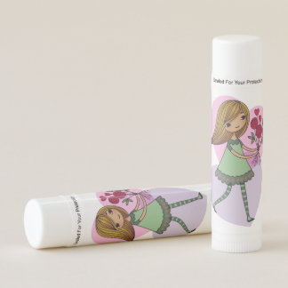Girl With Flowers Lip Balm