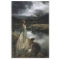 Girl with goose decoupage tissue paper