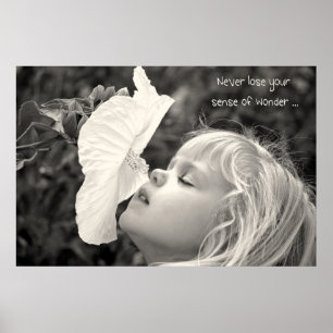 girl with hibiscus poster