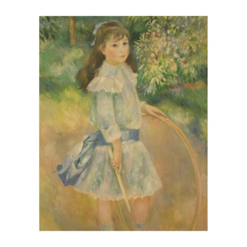 Girl with Hoop by Pierre Renoir Vintage Fine Art