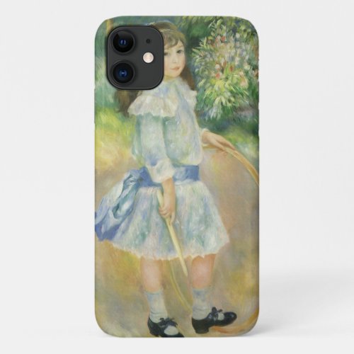 Girl with Hoop by Pierre Renoir Vintage Fine Art iPhone 11 Case