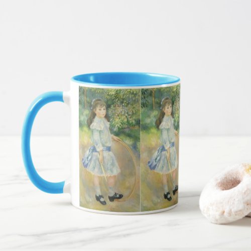 Girl with Hoop by Pierre Renoir Vintage Fine Art Mug