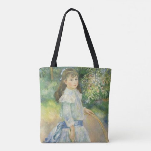 Girl with Hoop by Pierre Renoir Vintage Fine Art Tote Bag