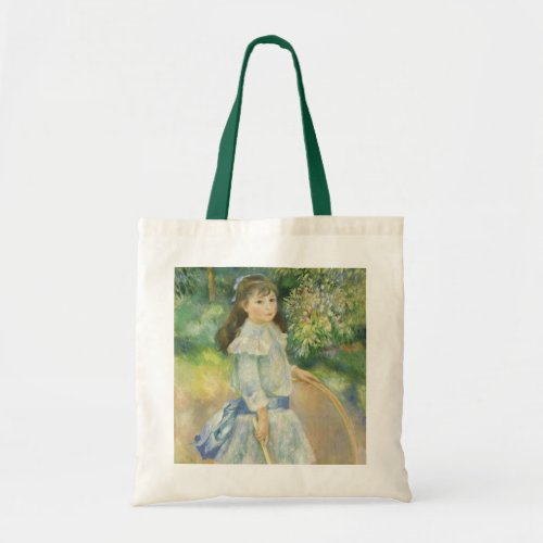 Girl with Hoop by Pierre Renoir Vintage Fine Art Tote Bag