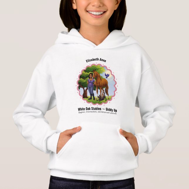 Girl with Horse and Dog Hoodie (Front)