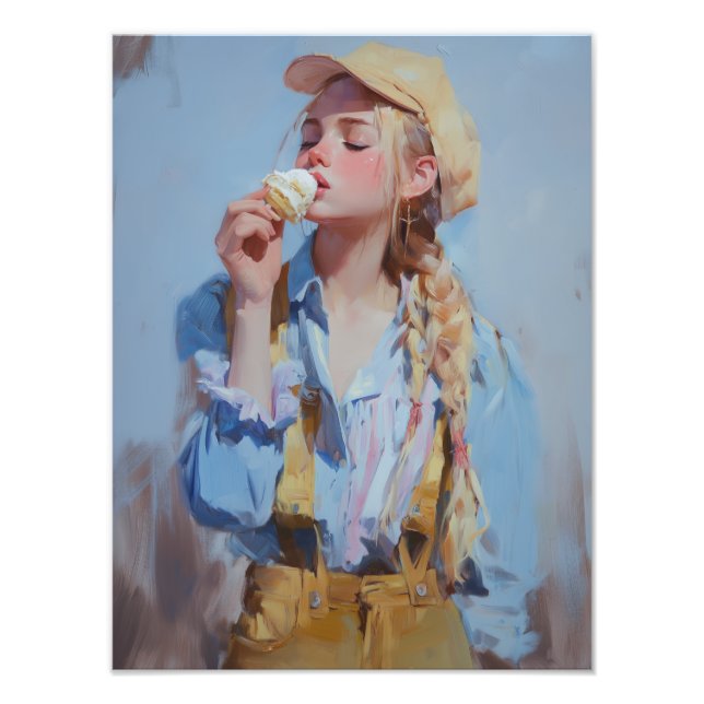 girl with ice cream poster (Front)