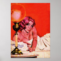 Girl with Innocent Eyes Vintage Pulp Cover Art