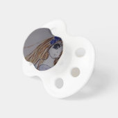 girl with long hair pacifier (Front Right)