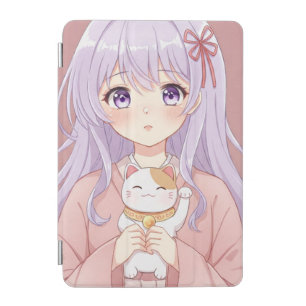 Girl with Maneki-Neko by Natasha Us iPad Mini Cover