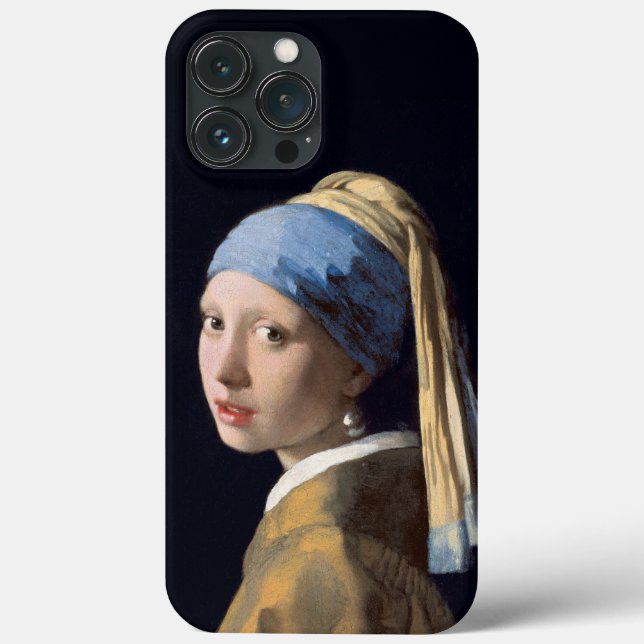 Girl with pearl earring 1665 Johannes Vermeer Case-Mate iPhone Case (Back)