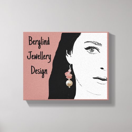Girl with pearl earring fashion illustration art  canvas print