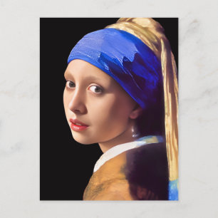 Girl with Pearl earring Postcard