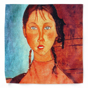 Girl with Pigtails, Modigliani Bandana