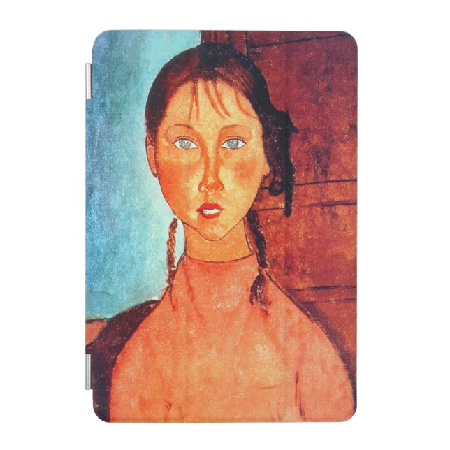 Girl with Pigtails, Modigliani iPad Mini Cover (Front)