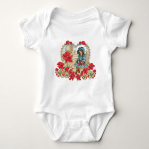 Girl with Poppies Baby Bodysuit