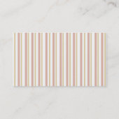 Girl with Puppy Striped Play Date Card (Back)