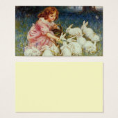 Girl with rabbits (Front & Back)