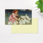 Girl with rabbits (Desk)