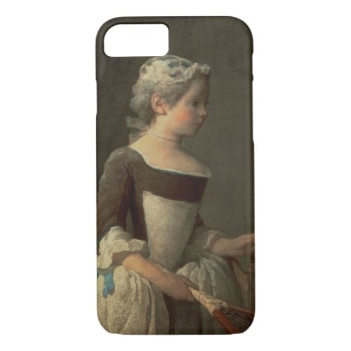 Girl with Racket and Shuttlecock iPhone 87 Case