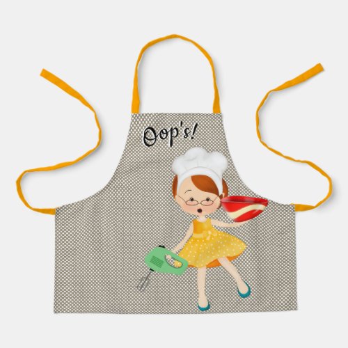 Girl with red hair Apron