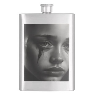 Girl with tears flask