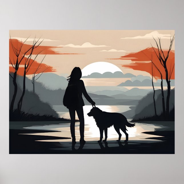 Girl with the dog poster (Front)