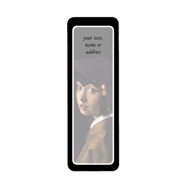 Girl with the Graduation Hat Label (Front)