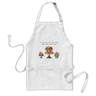 Girl with the most cake adult apron