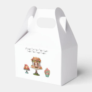 Girl with the most cake quote favor boxes