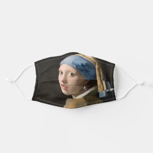 Girl with the pearl earring _ Johannes Vermeer Adult Cloth Face Mask