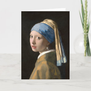 Girl with the pearl earring - Johannes Vermeer Card