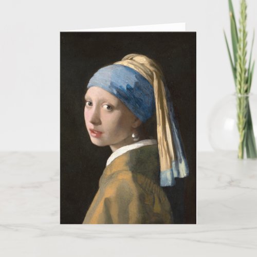 Girl with the pearl earring _ Johannes Vermeer Card