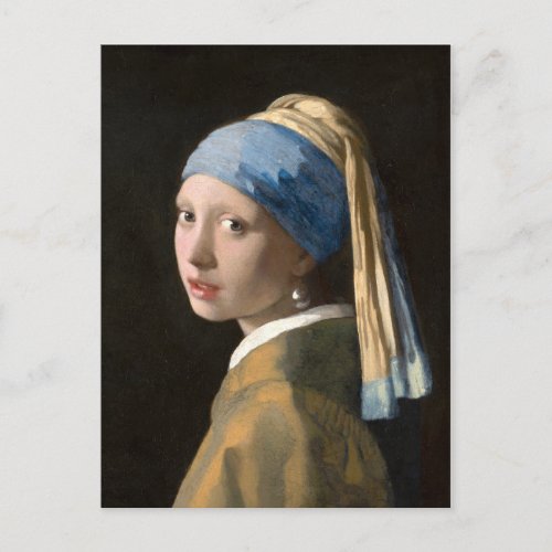 Girl with the pearl earring _ Johannes Vermeer Postcard